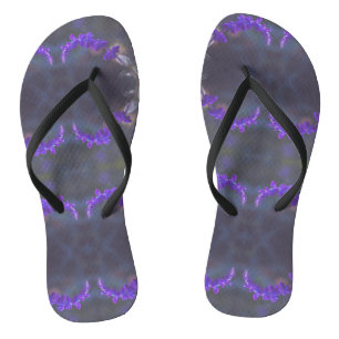 Chanclas Jardín floral púrpura
