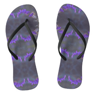 Chanclas Jardín floral púrpura