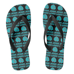 Chanclas Jesús Te Ama Cita Basada En La Fe Todo El Unisex