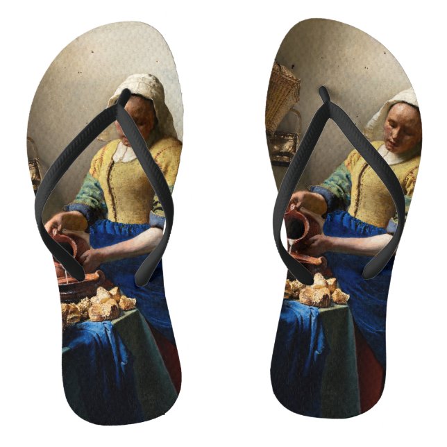 Chanclas Johannes Vermeer - La lechera (Plantilla)