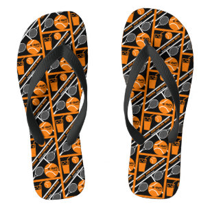 Chanclas Jugador de tenis de césped arte gráfico
