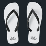 Chanclas Just Married Wedding Marriage Slippers<br><div class="desc">Teenslippers - Just Married</div>