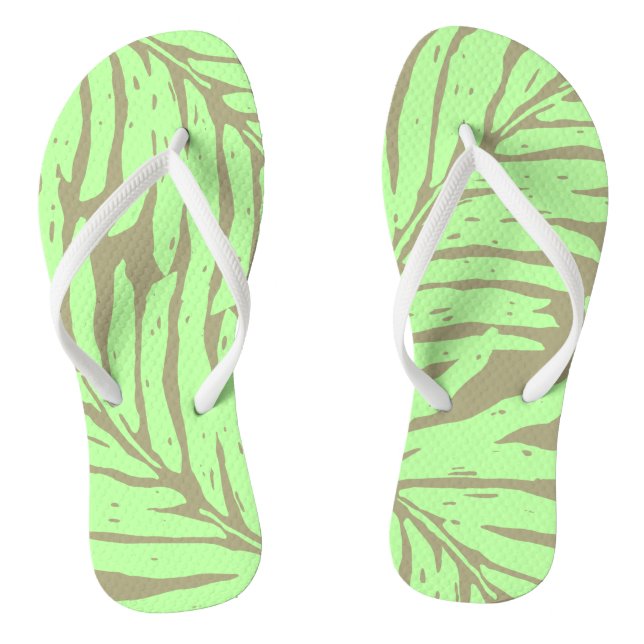 Chanclas Kahanu Garden Palm Leaves Hawaianas (Plantilla)