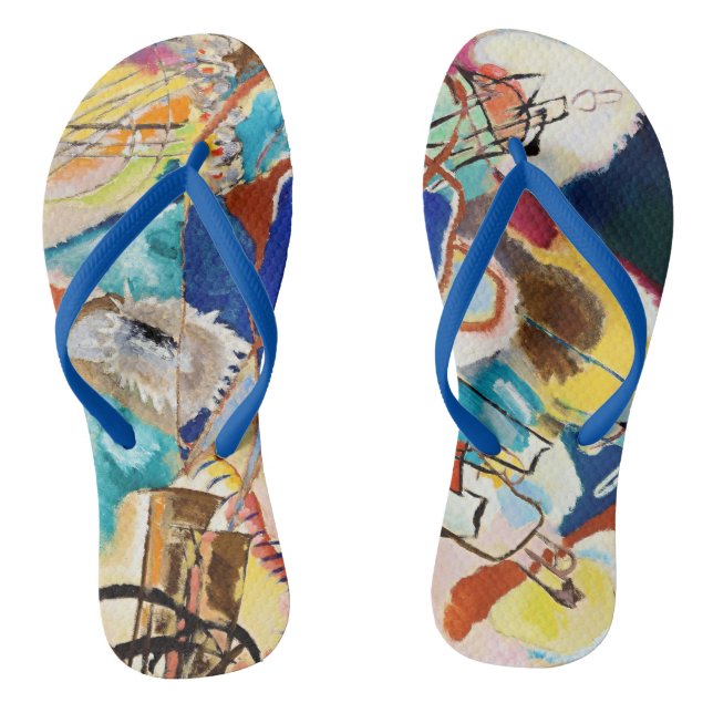 Chanclas Kandinsky Arte de pintura abstracta moderna (Plantilla)