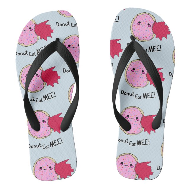 Chanclas Kawaii Jam Donut Cómeme (Plantilla)