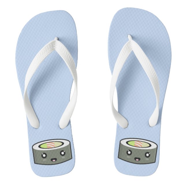 Chanclas Kawaii Sushi (Plantilla)