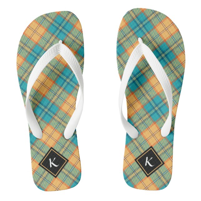 Chanclas Kingfisher Tartan Flip Flops (Plantilla)