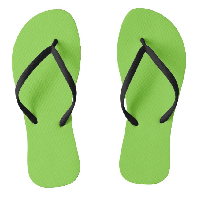 Chanclas Kiwi-fi verde de color sólido (Plantilla)
