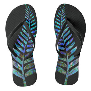 CHANCLAS KIWI NEW ZEALAND FERN PAUA