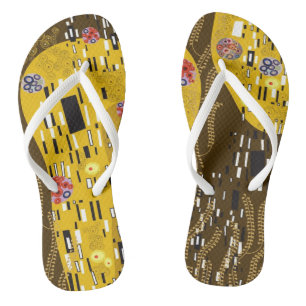Chanclas Klimt inspiró el arte Nouveau los flips-flopes de