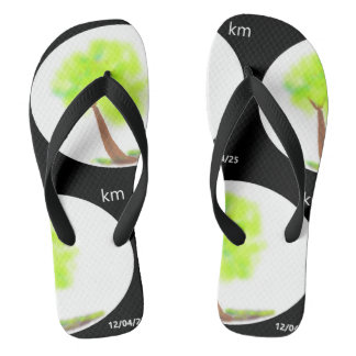 Chanclas km tree painting flip flops