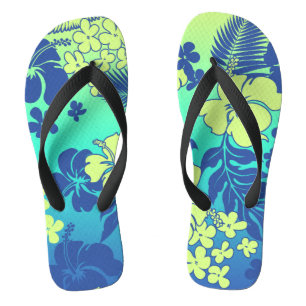 Chanclas Kona Blend Hawaiian Hibiscus Blend - Turq