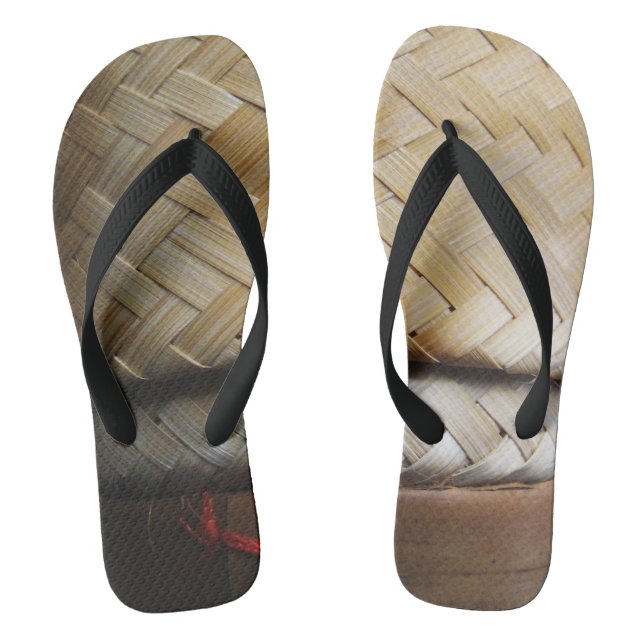 Chanclas Kratip Thai Lao Isan Cesta de Arroz de Bamboo (Plantilla)