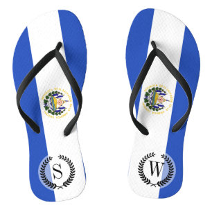 Chanclas La bandera de El Salvador