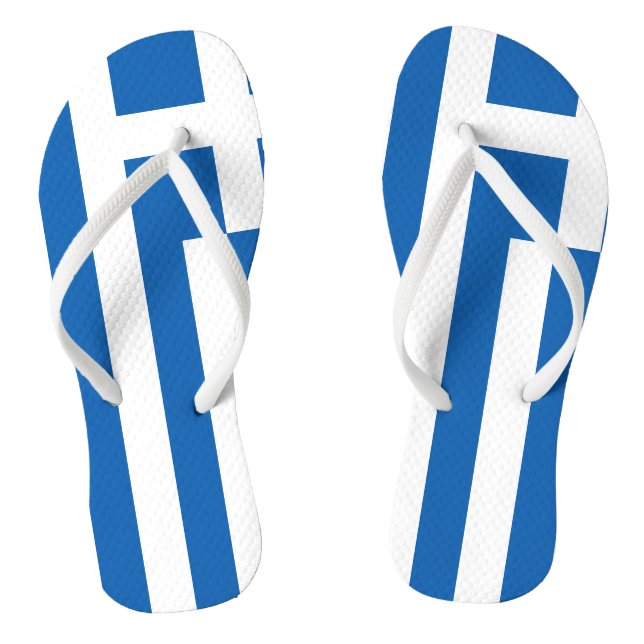 Chanclas La bandera griega en Grecia es patriótica (Plantilla)