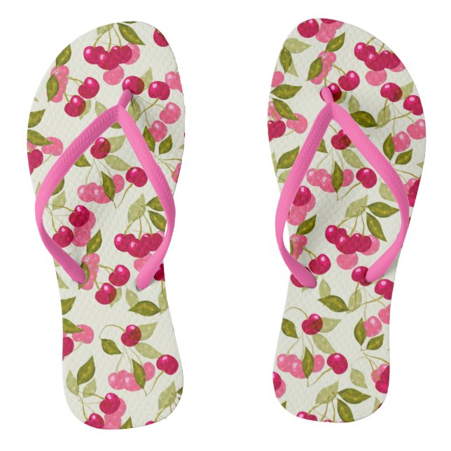 Chanclas La cereza roja. (Plantilla)