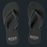Chanclas La dama de honor del partido de las novias "Flip F<br><div class="desc">Personalice el texto personalizado anterior. Puede encontrar elementos de coordinación adicionales en nuestra colección "For Team Bride".</div>