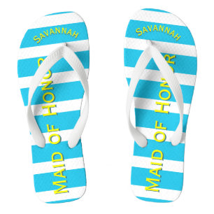 Chanclas La empleada doméstica personalizada de honor Aqua 