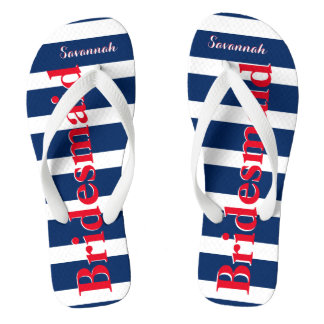 Chanclas La empleada doméstica personalizada de honor azul 