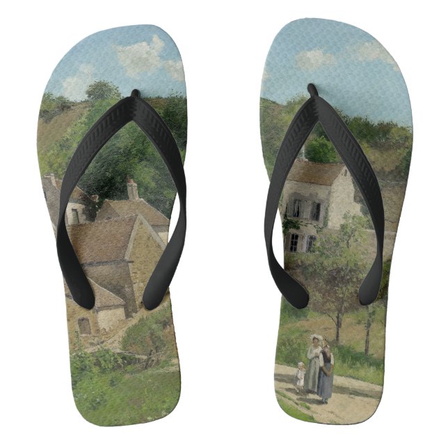 Chanclas La ermita de Pontoise Camille Pissarro (Plantilla)