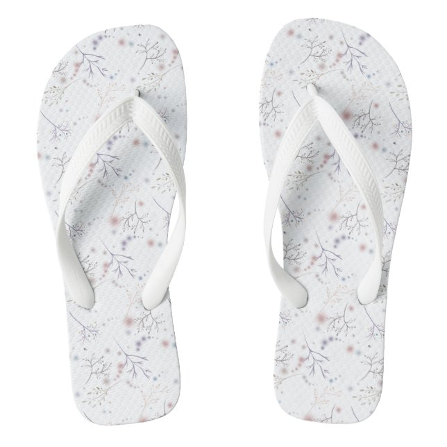 Chanclas La escena de las sucursales en invierno (Plantilla)