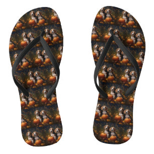 Chanclas La espuma del otoño en el Foxhound inglés american