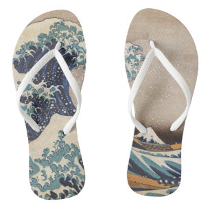 Chanclas La gran ola de Kanagawa