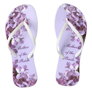 Chanclas La lila floral florece a la madre de la boda de la