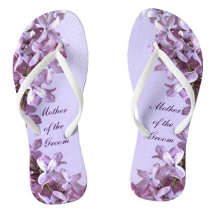 Chanclas La lila floral florece a la madre de la boda del