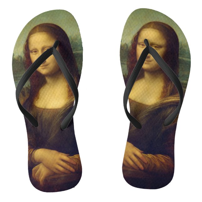 Chanclas La Mona Lisa de Leonardo da Vinci (Plantilla)