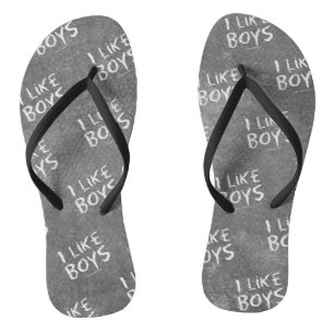 Chanclas La pizarra sucia oscura de SlipperyJoe's Me gustan