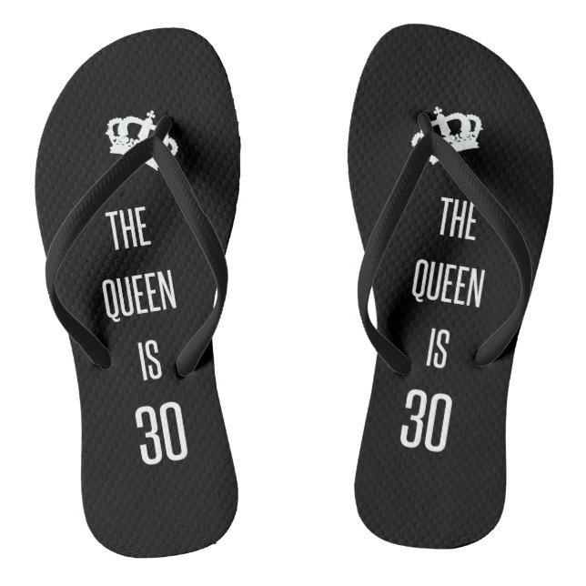 Chanclas La Reina Tiene 30 (Plantilla)