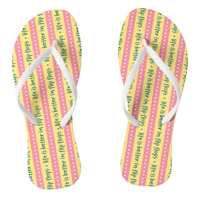 Chanclas "La vida es mejor en Flip Flops" Flip Flops (Plantilla)