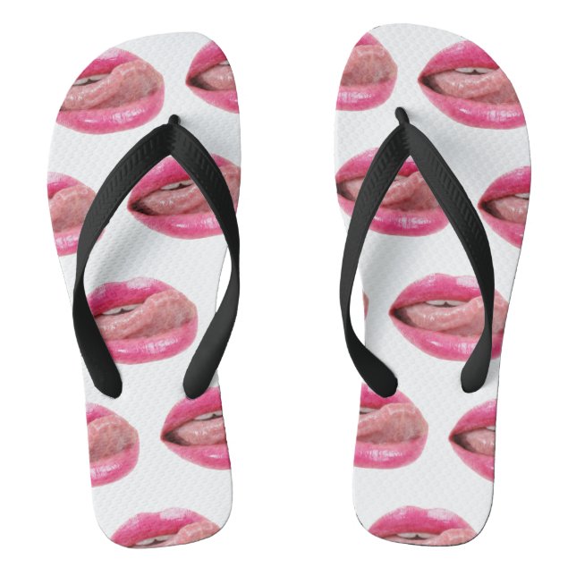 Chanclas Labios de mujer (Plantilla)
