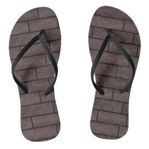 Chanclas Ladrillos de piedra sin costura impresión de color