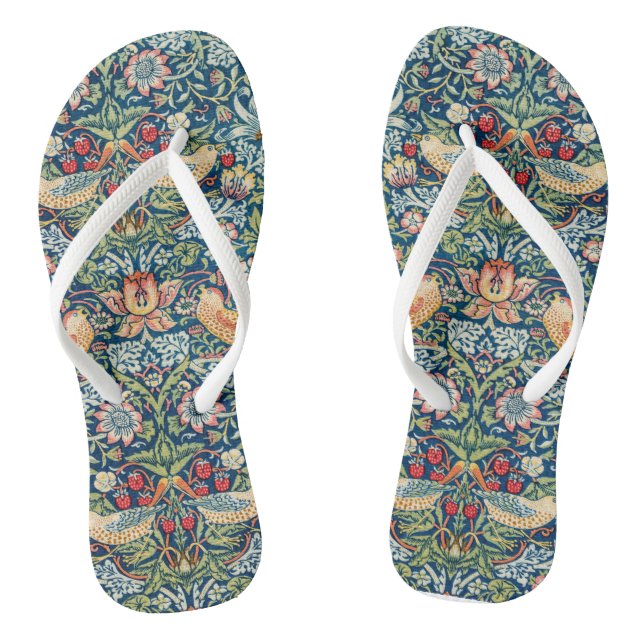 Chanclas ladrón de fresa - Diseño de William Morris (Plantilla)