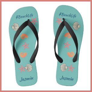 Chanclas langosta tropical y mariscos Ocean Beach Life