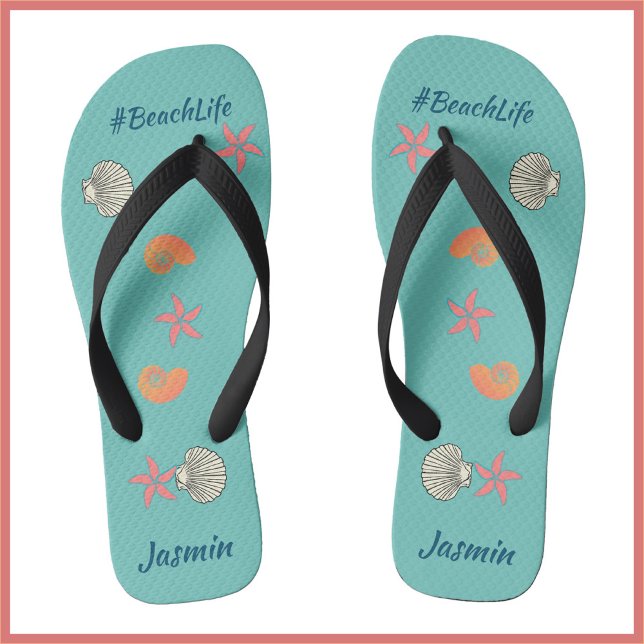 Chanclas langosta tropical y mariscos Ocean Beach Life (Subido por el creador)