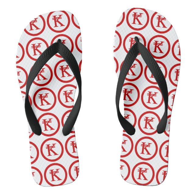 Chanclas Laos Kip Lao/Rótulo de Dinero Laotiano (Plantilla)