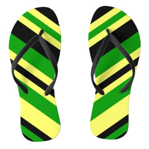 Chanclas Las franjas inspiradas en Jamaica