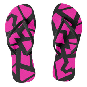 Chanclas Las rosas fuertes "agrietaron" flips-flopes del
