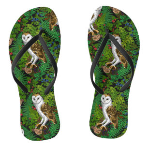Chanclas Lechuzas, helechos, roble y bayas