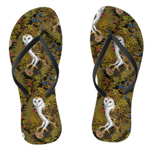 Chanclas Lechuzas, helechos, roble y bayas 2