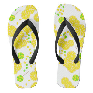 Chanclas Lemones brillantes sin foco dulces lollipops