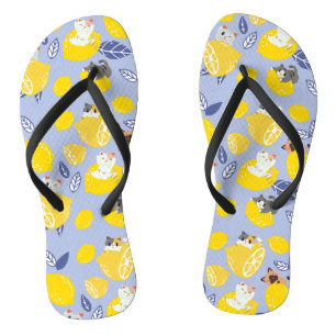 Chanclas Lemones Y Gatos De Corte Cuta
