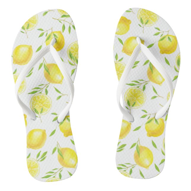 Chanclas Lemones y hojas de unión (Plantilla)
