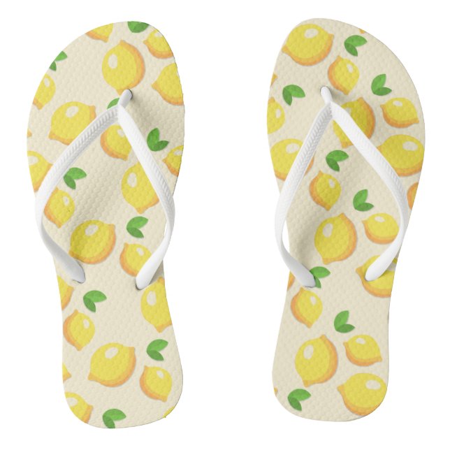 Chanclas ¡Lemones y más limones! (Plantilla)