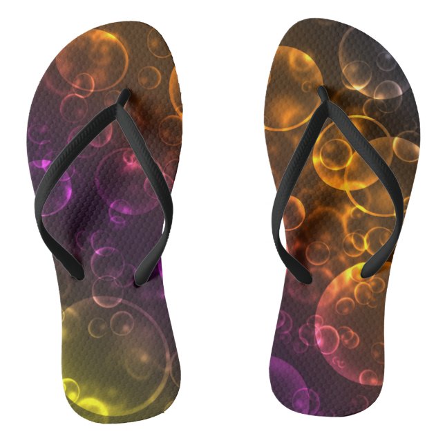 Chanclas Lentes multicolores, bokeh (Plantilla)