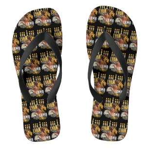 Chanclas León Del Cordero De Judá De Dios Negro Unisex