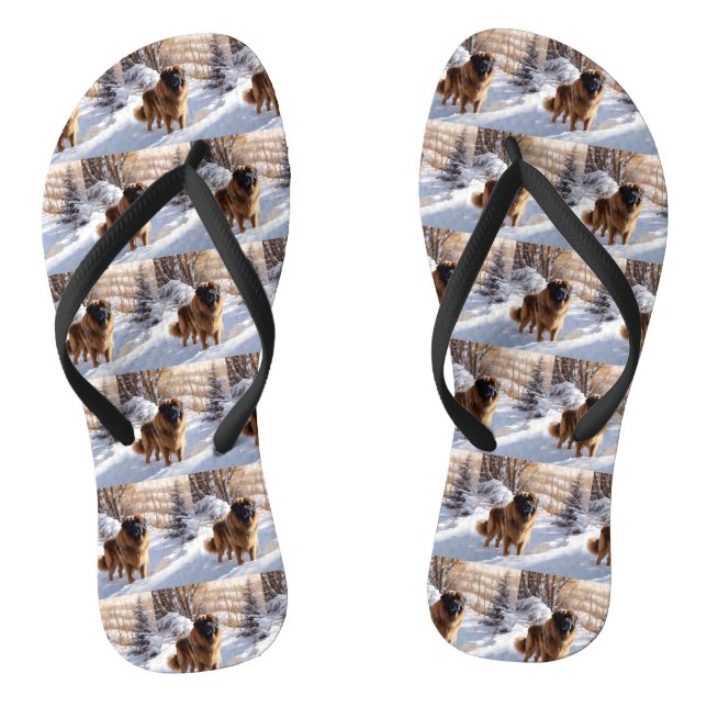 Chanclas Leonberger Let It Snow Navidades (Plantilla)